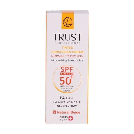 ضد آفتاب رنگی بژ طبیعی SPF 50 با اثر مرطوب کنندگی