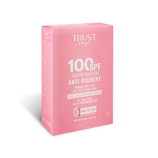 کرم ضد آفتاب SPF100 تراست اسمارت مناسب پوست حساس و روشن